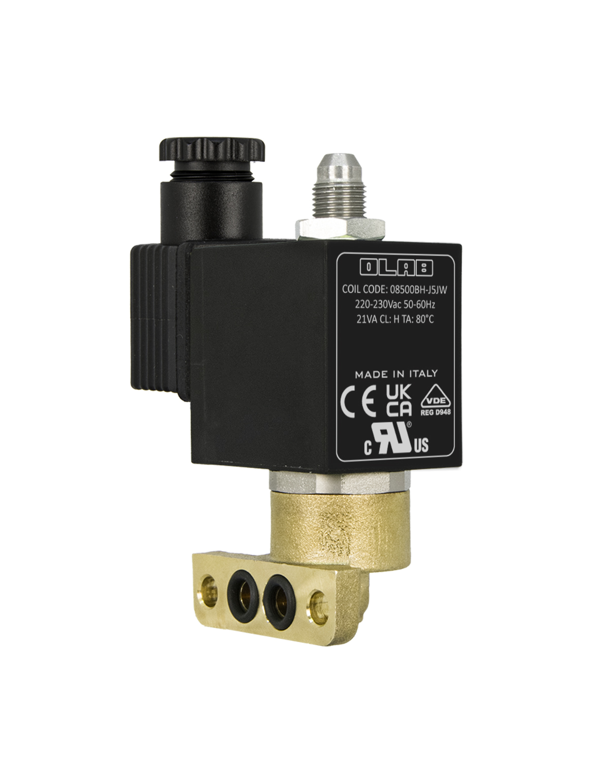 OLAB Italy 3 Way 90° Base Solenoid