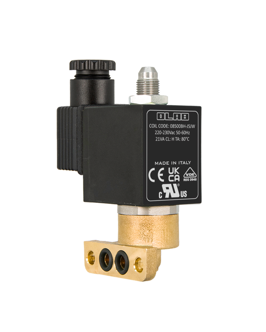 OLAB Italy 3 Way 90° Base Solenoid